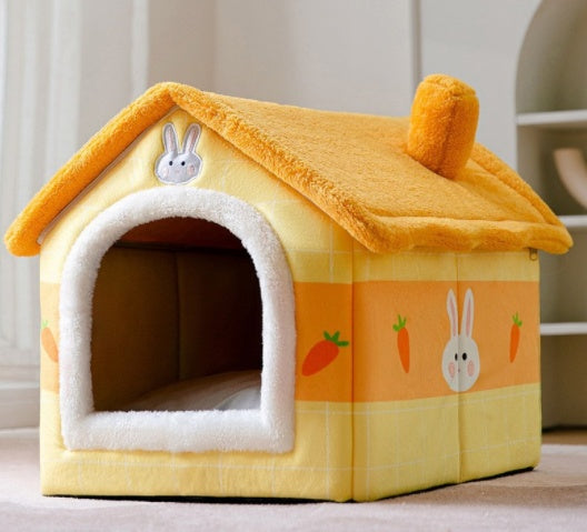 Easy Foldable House Pet Bed