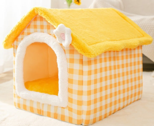 Easy Foldable House Pet Bed
