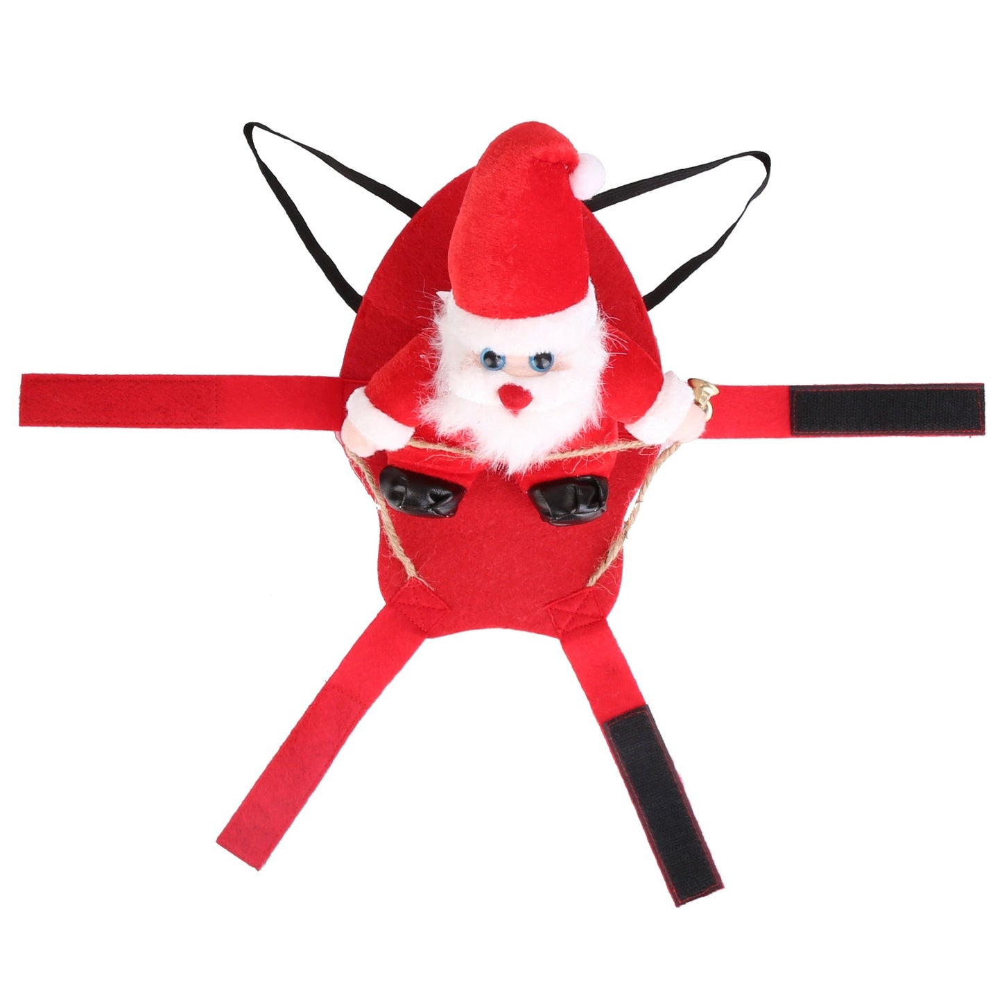 Christmas Costumes Red Winter Coat For Dog Riding Santa Claus
