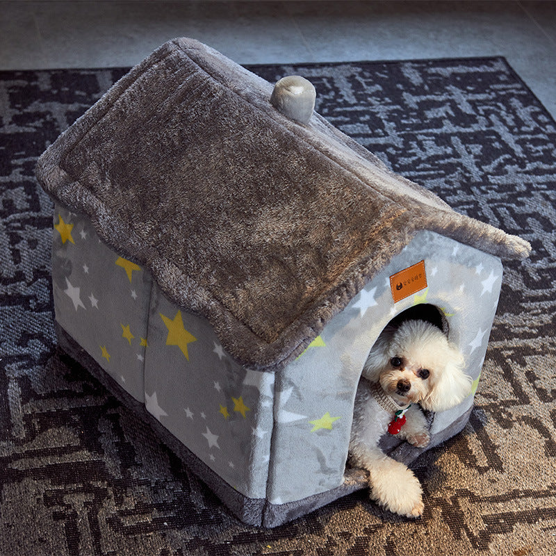 Easy Foldable House Pet Bed