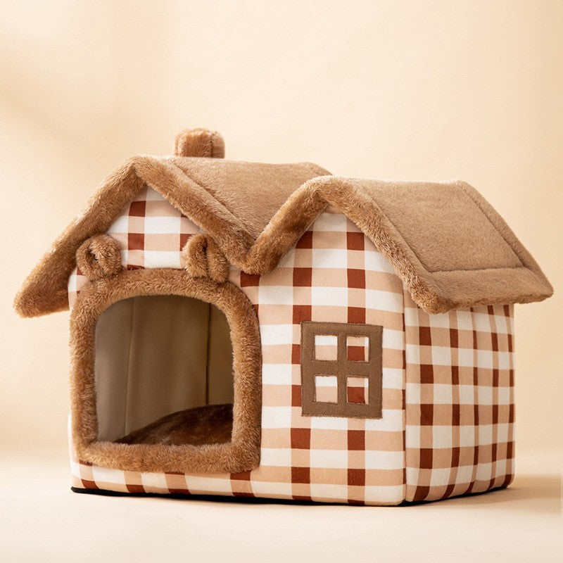 Easy Foldable House Pet Bed