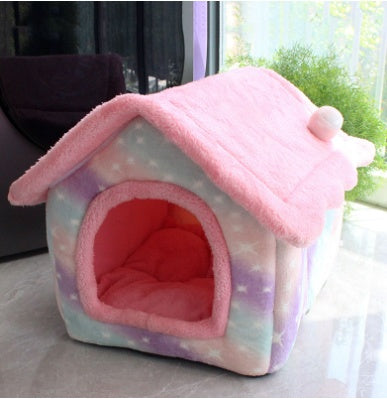 Easy Foldable House Pet Bed