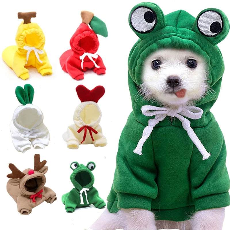 Winter Warm Fleece Pet Hoddies