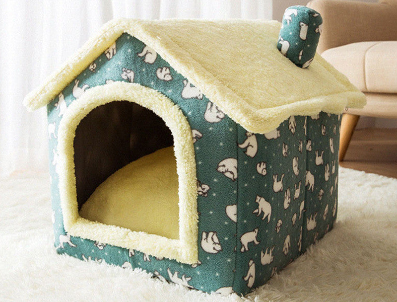 Easy Foldable House Pet Bed