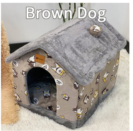 Easy Foldable House Pet Bed
