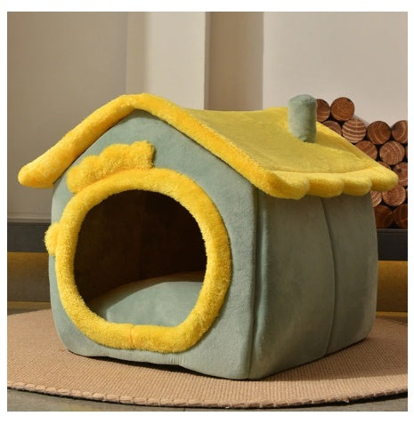 Easy Foldable House Pet Bed