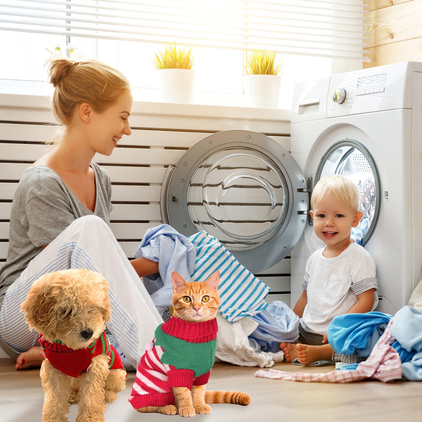 Pet Christmas Turtleneck Sweater