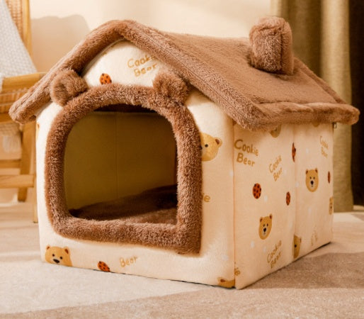 Easy Foldable House Pet Bed